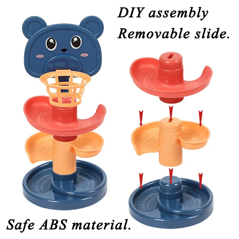 צעצוע התפתחות לתינוק | מגדל כדורים צבעוני