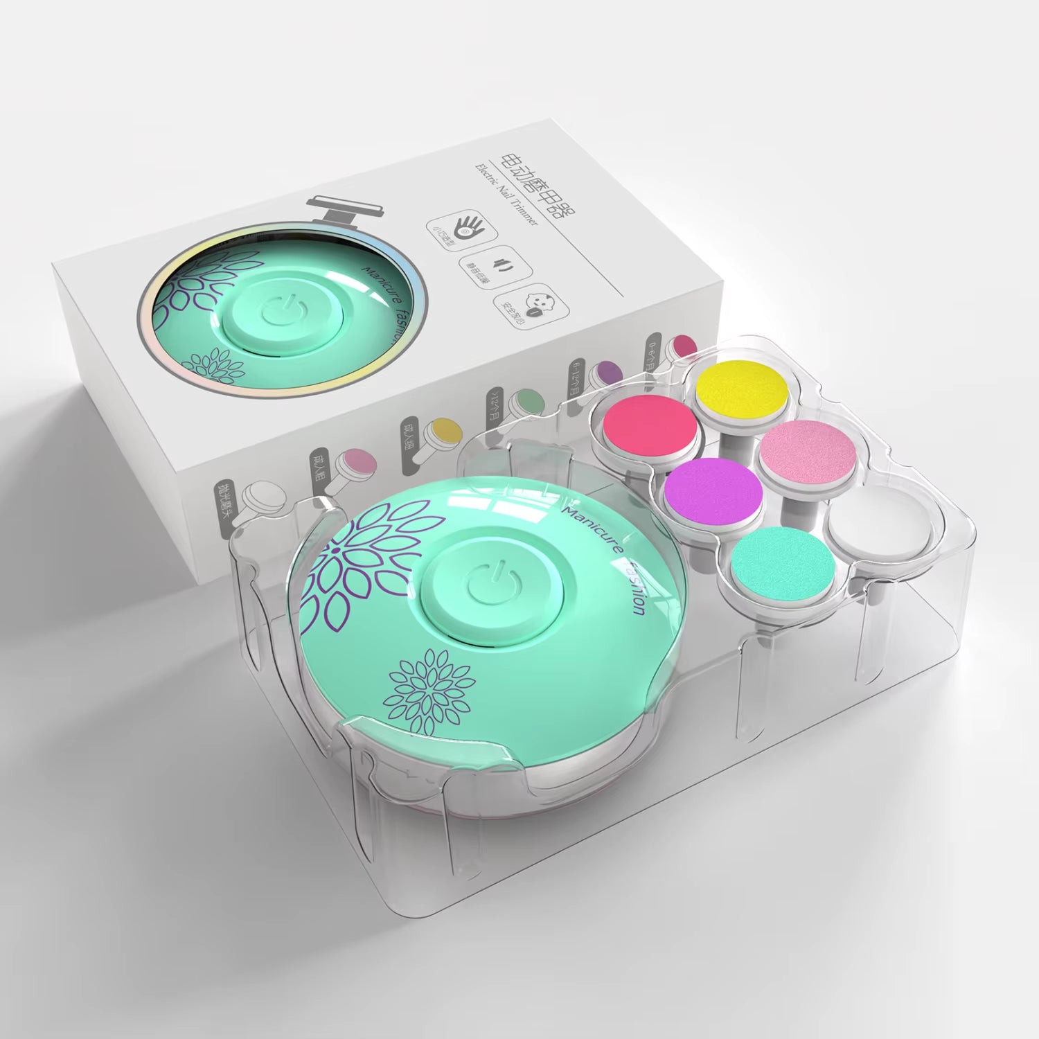 Electric Baby Nail Trimmer Kid Nail Polisher Tool Infant Manicure Scissors Baby Hygiene Kit Baby Nail Clipper Cutter for Newborn