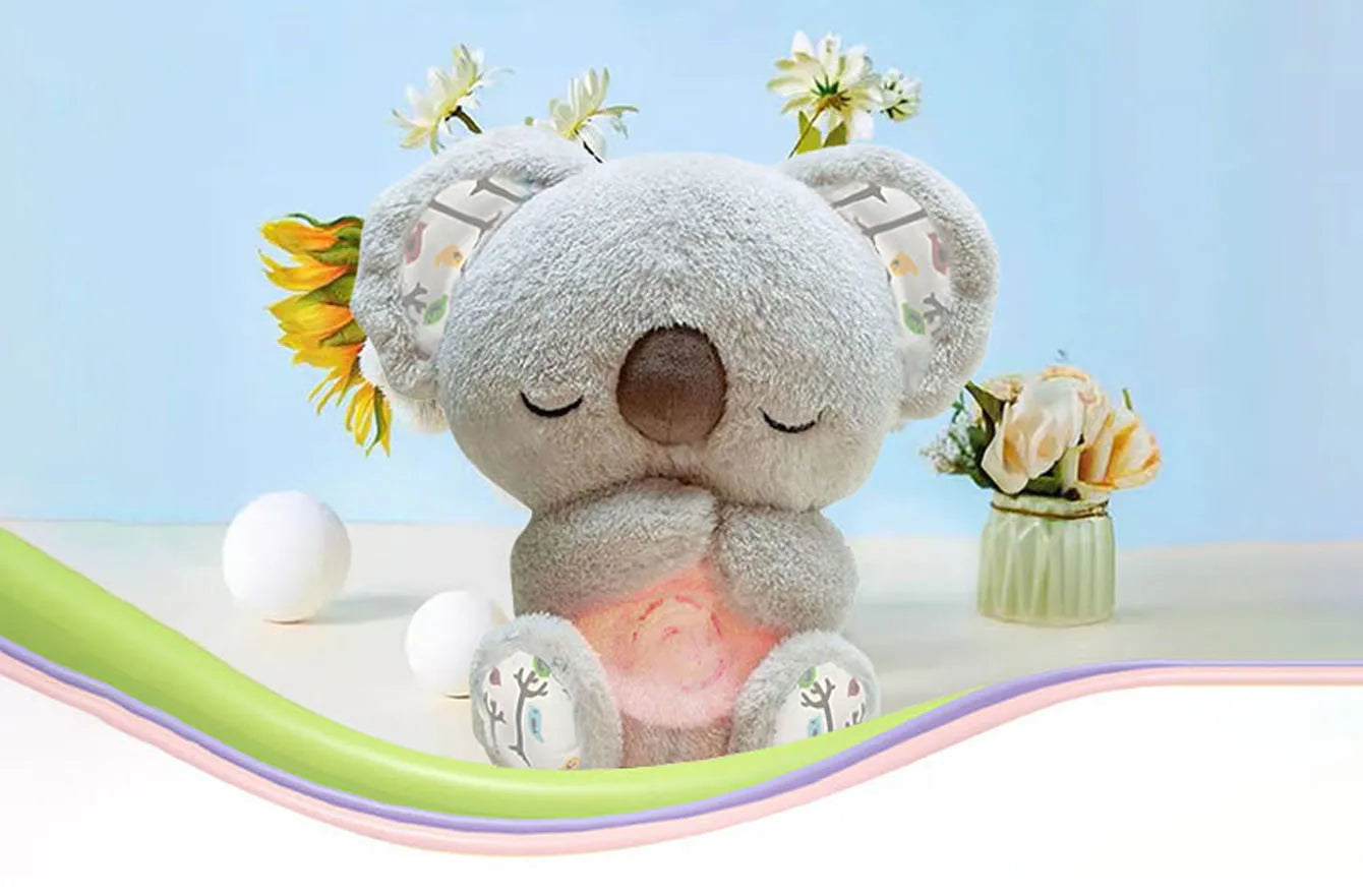Cuddle Up with the Evoraco Breathing Koala Plush - The Ultimate Soothing Stuffed Animal with Heartbeat, Perfect Gift for Birthdays & Christmas!