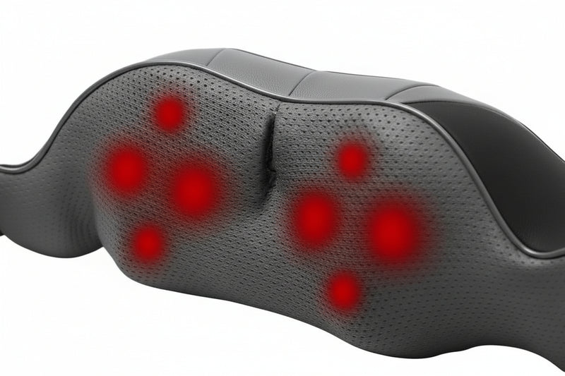 Heated Shiatsu Kneading Shoulder Massager for Deep Tissue Relief, Neck Back Shoulder Body Massager with Adjustable Heat, Perfect